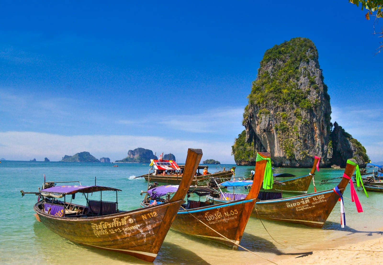 Temple and tropical landscape in Southeast Asia